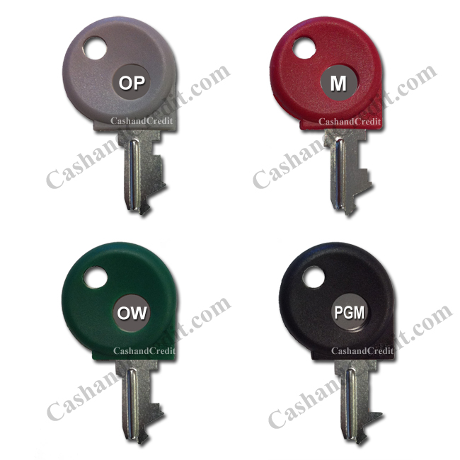 Casio Cash Register Keys OP M OW and PGM Keys