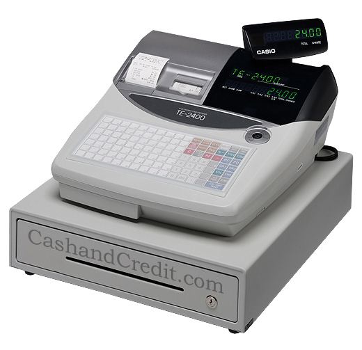 Casio cash register clearance with credit card